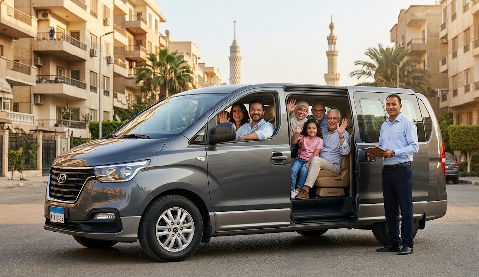 إيجار سيارة هيونداي H1 للسفر العائلي بسائق | أرخص سعر | ليموزين القاهرة