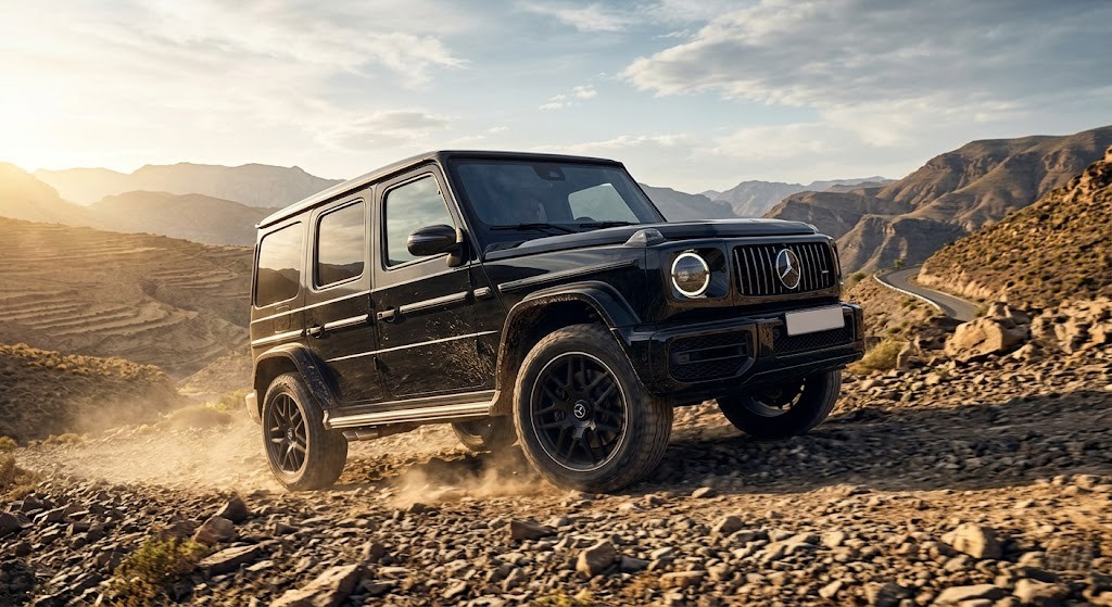 فئة-مرسيدس -G-Class-(الـ SUV الجبارة-والأكثر لفتًا-للانتباه)-ايجار سيارات-مرسيدس