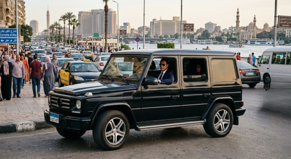 مرسيدس جي كلاس بسائق محترف من ليموزين القاهرة | تأجير سيارات VIP