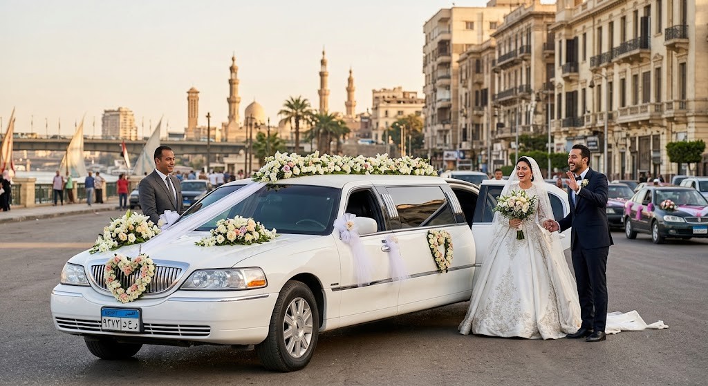 wedding-limousine-cheapest-prices-cairo-ليموزين افراح