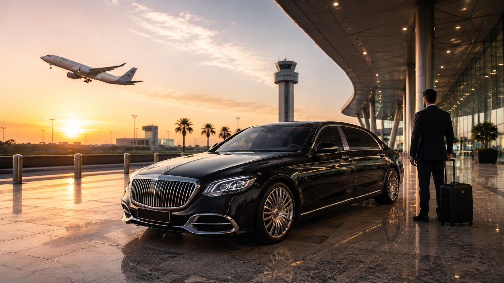 ليموزين مطار القاهرة VIP — إيجار مايباخ لكبار الشخصيات-VIP Cairo Airport limousine — renting a Maybach