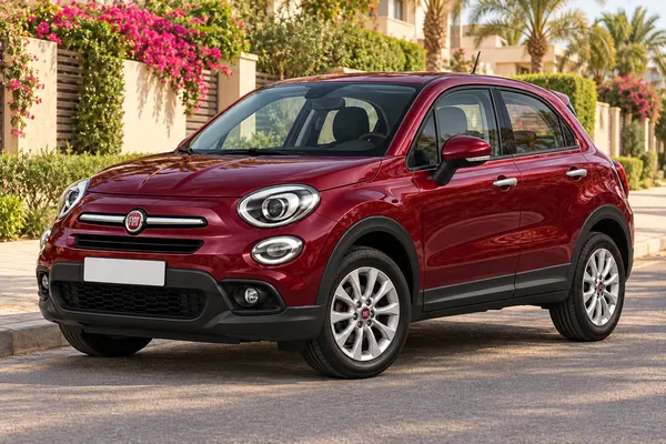 Fiat 500X rental — AI-generated illustration