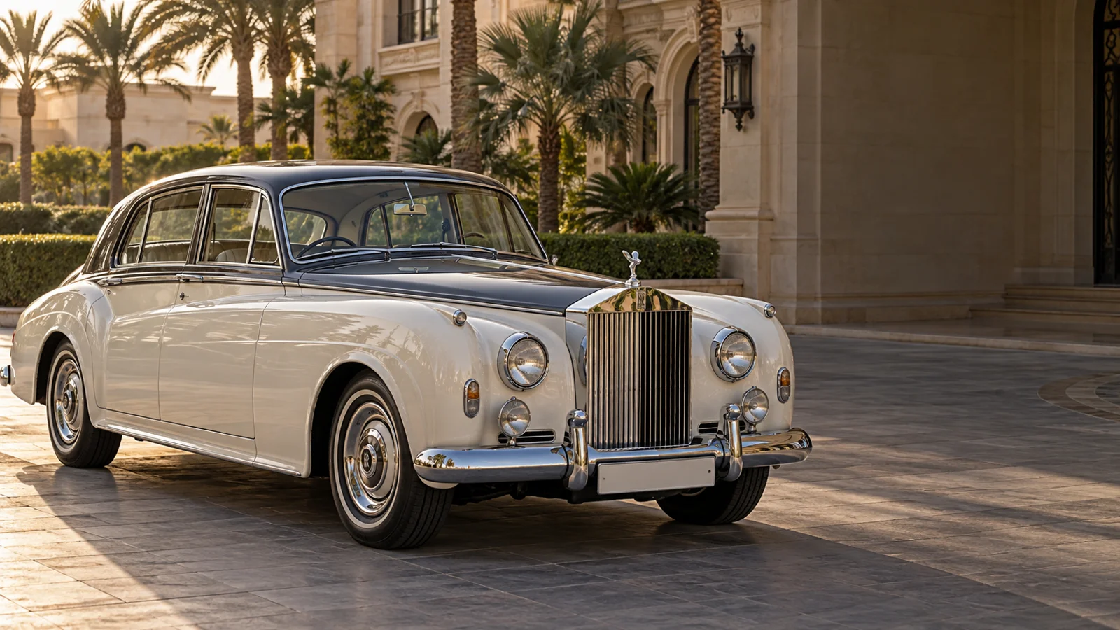 Classic luxury car in New Cairo